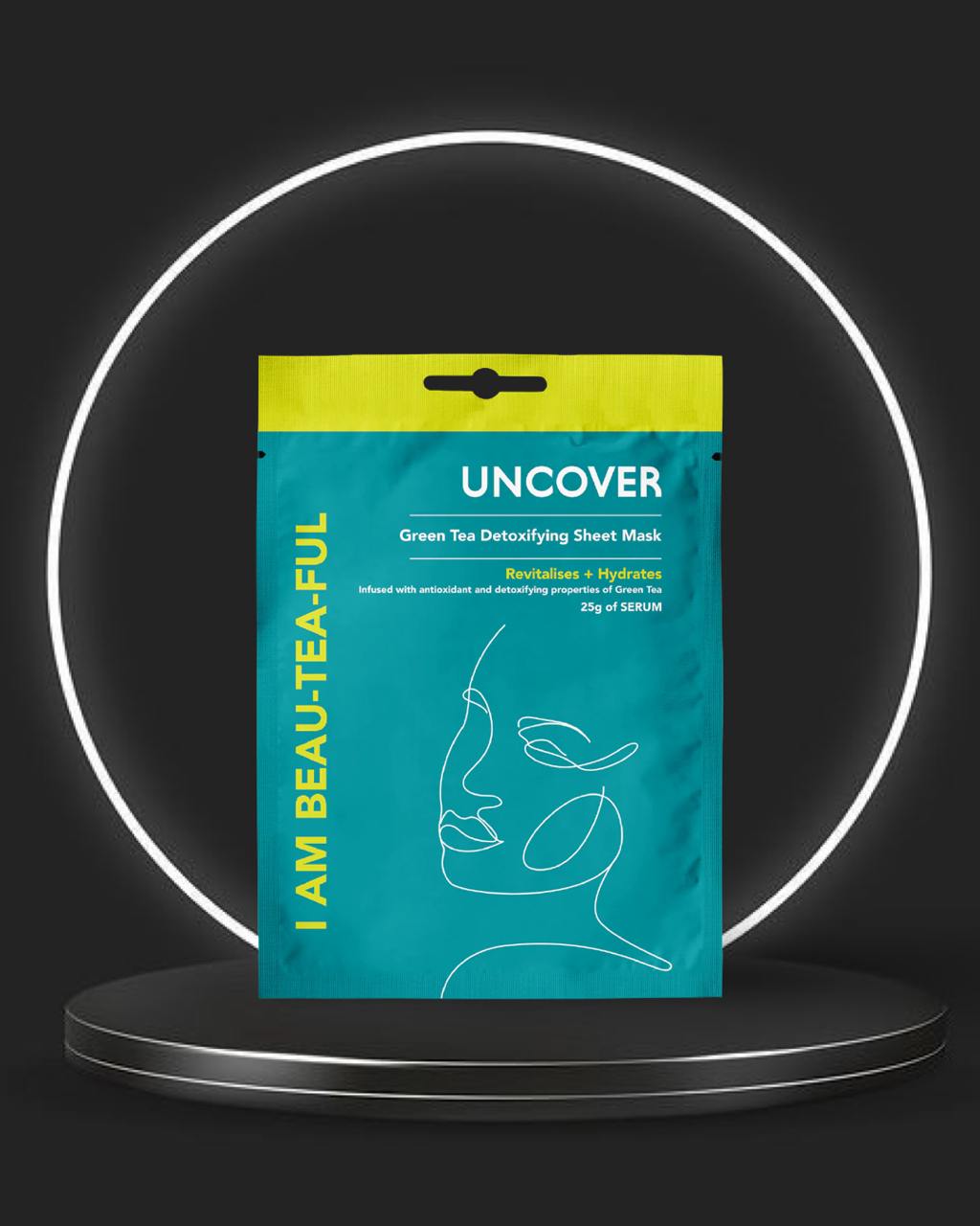 Uncover I Am Beau-tea-ful Green Tea Detoxifying Sheet Mask