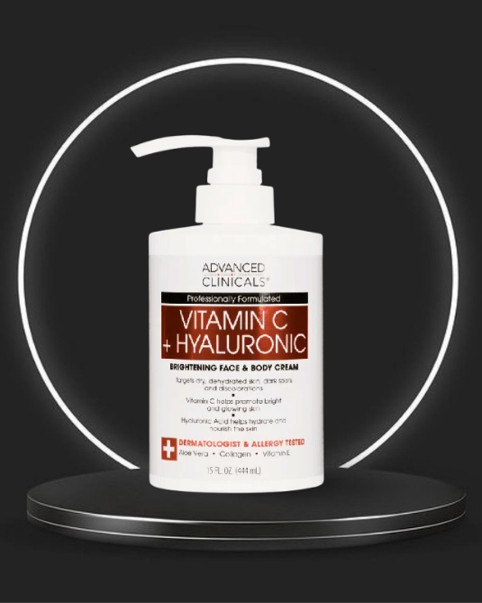Advanced Clinicals Vitamin C + Hyaluronic Brightening Cream 44ml