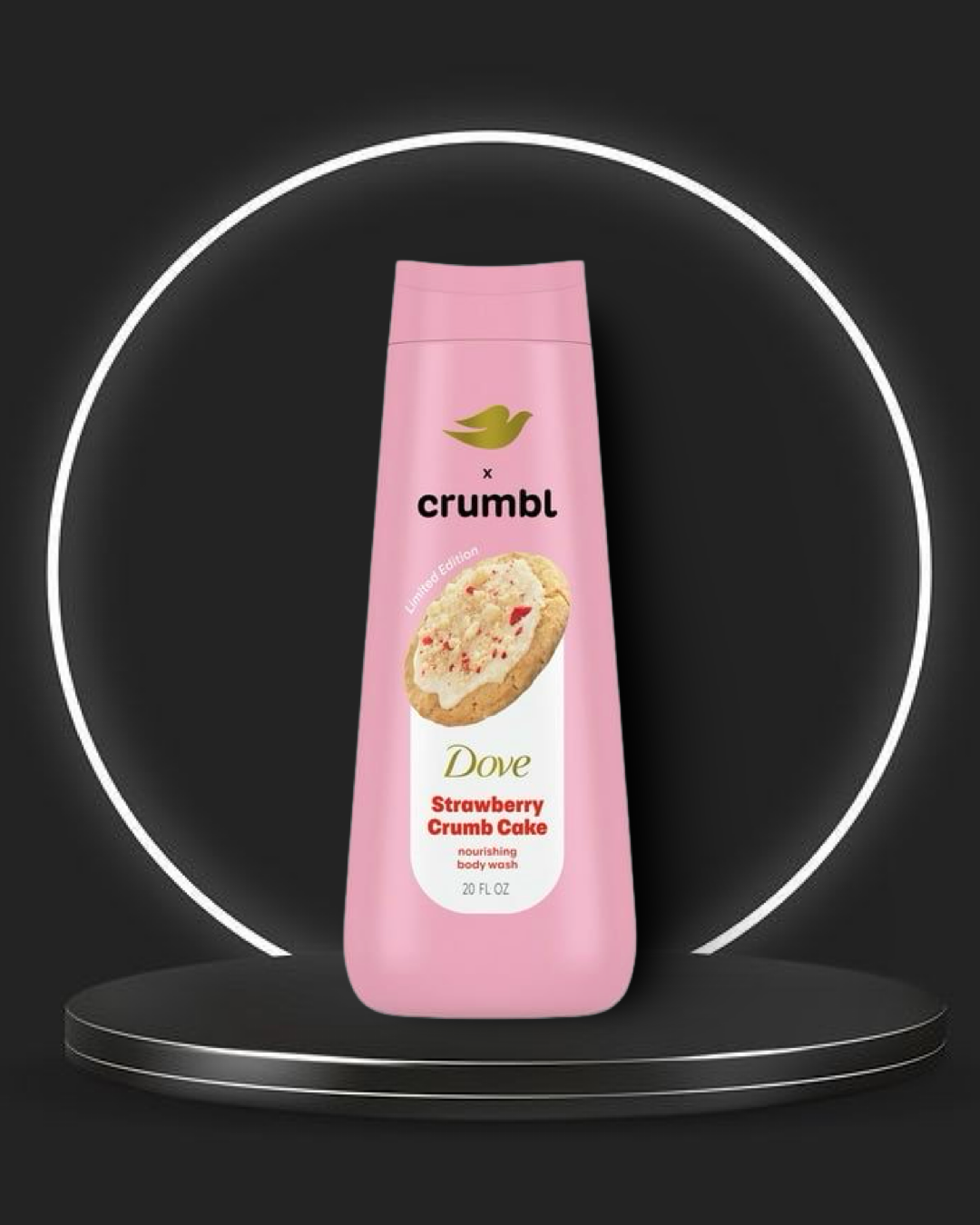 Dove Crumbl Moisturizing Liquid Body Wash 20oz (591ml) - Strawberry Crumb Cake