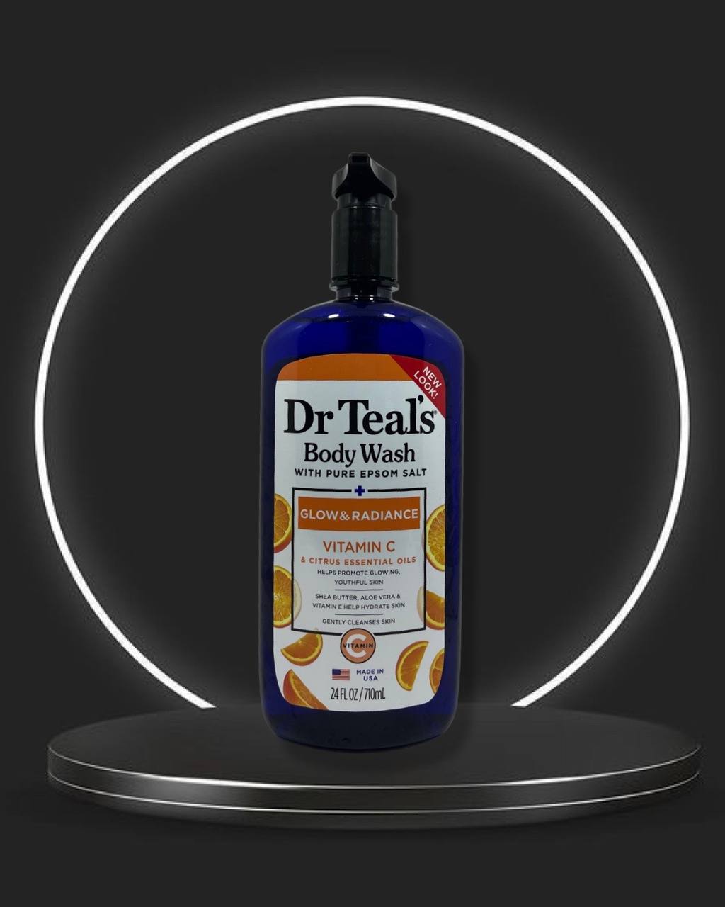 Dr Teal’s Glow &amp; Radiance 710ml Body Wash With Vitamin C &amp; Citrus Essential Oils