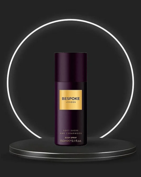 Bespoke London Body Spray 150ml - Soft Suede &amp; Cedarwood